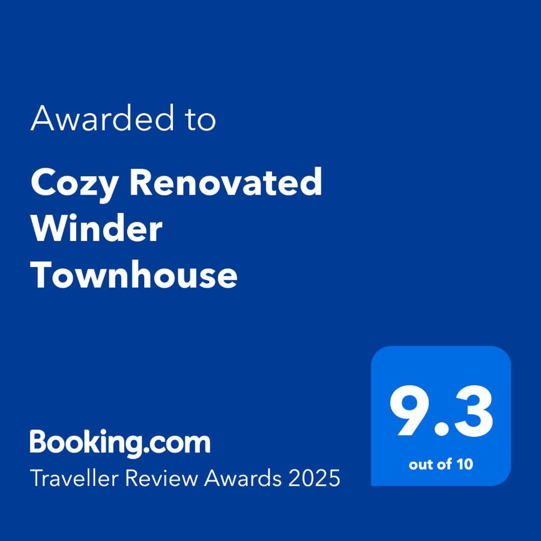 Cozy Renovated Winder Townhouse Traveller Awards 2025 Winner Экстерьер фото